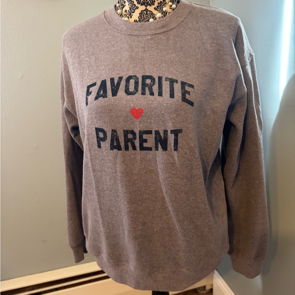 Favorite Parent Graphic Sweatshirt - Grey